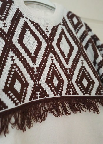 Nakışlı Bohem triko takım - Görsel 6