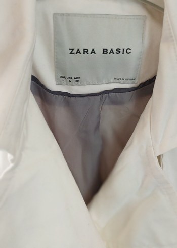 Düğmeli Beyaz Midi Trençkot - Görsel 6