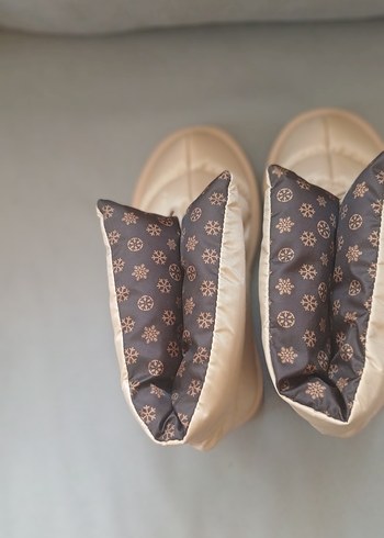 bej rengi Kadın Dolgu Topuklu Bot - Görsel 4