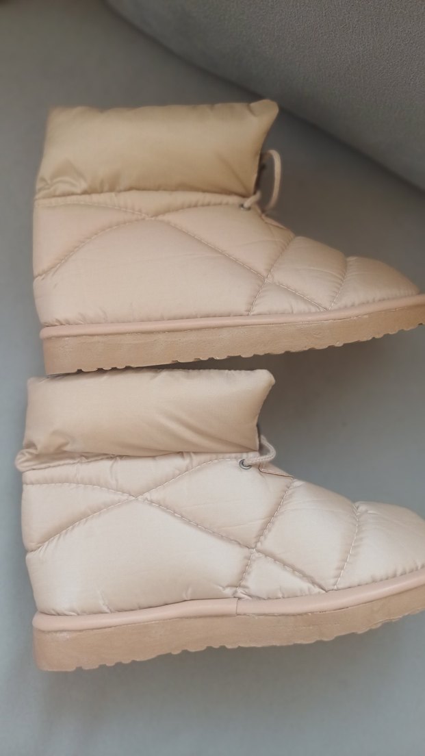 bej rengi Kadın Dolgu Topuklu Bot - Görsel 3