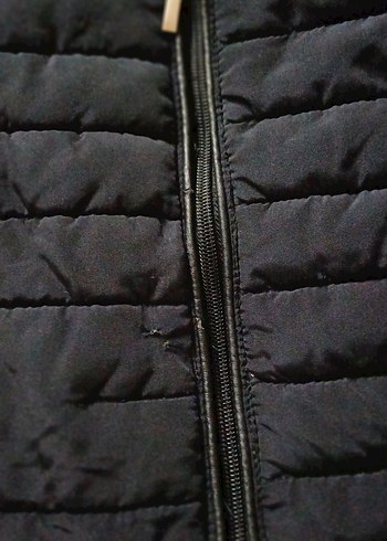 Fermuarlı Siyah Kadın Mont - Görsel 10