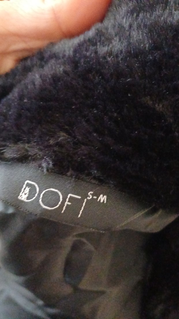 Siyah Kadın Midi Boy Kürk Detaylı Mont - Görsel 4