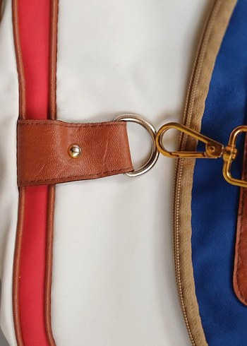 Renkli Baskılı Kadın Omuz Çantası 2 defa kulanılmıştır - Görsel 4