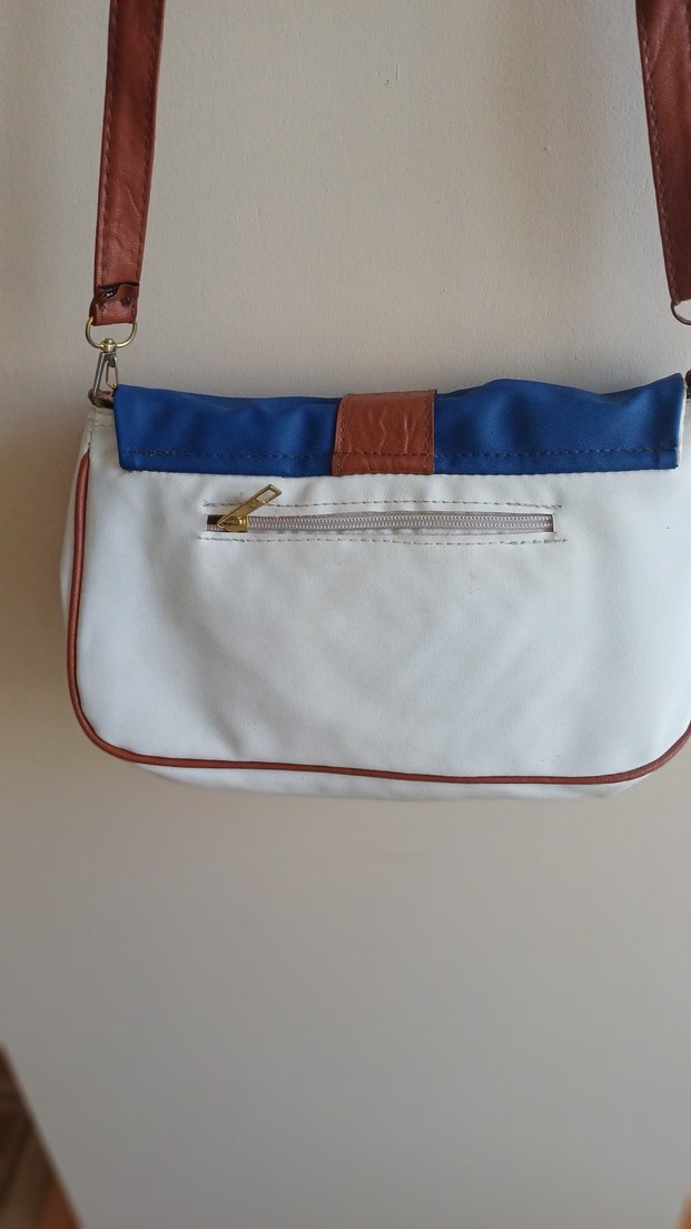 Renkli Baskılı Kadın Omuz Çantası 2 defa kulanılmıştır - Görsel 2