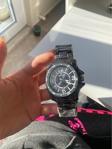 Beden siyah Renk Rolex erkek saati