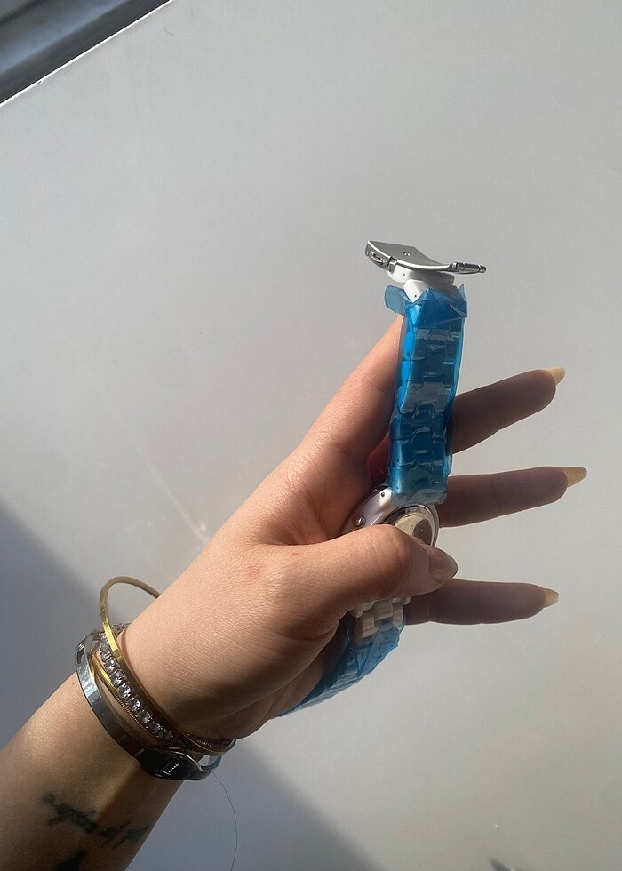 Calvin Klein taşlı beyaz saat - Görsel 5