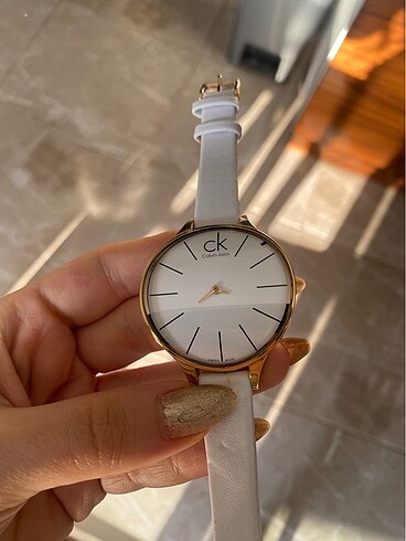 Beden Calvin Klein CX89176 beyaz gold saat