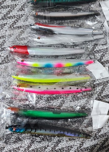 Renkli Çoklu Balıkçılık Yemleri Seti - Görsel 3