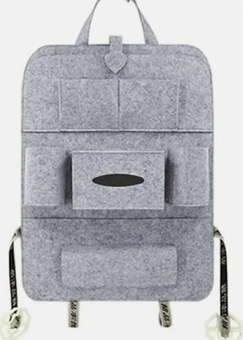 Yenibag Araç Koltuk Arkası Organizer 2'li Gri - Görsel 3