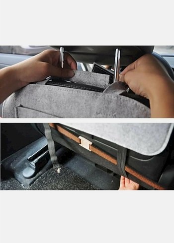Yenibag Araç Koltuk Arkası Organizer 2'li Gri - Görsel 5