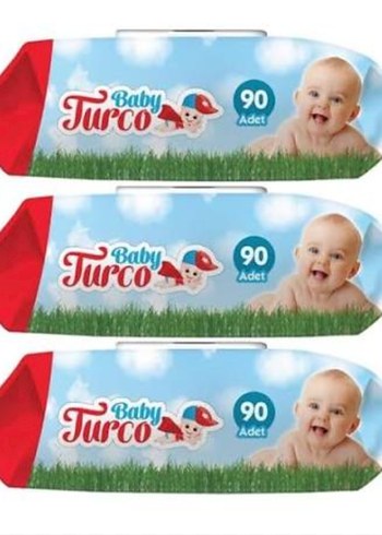 Baby Turco Zeytinyağlı Islak Mendil 90'lı - Görsel 3