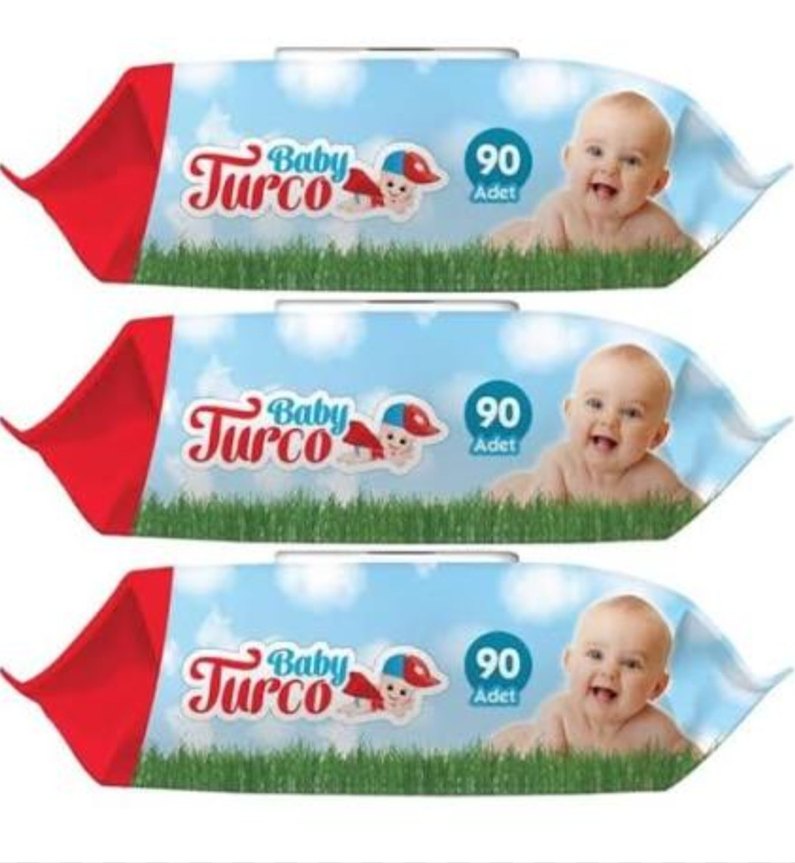 Baby Turco Zeytinyağlı Islak Mendil 90'lı - Görsel 3