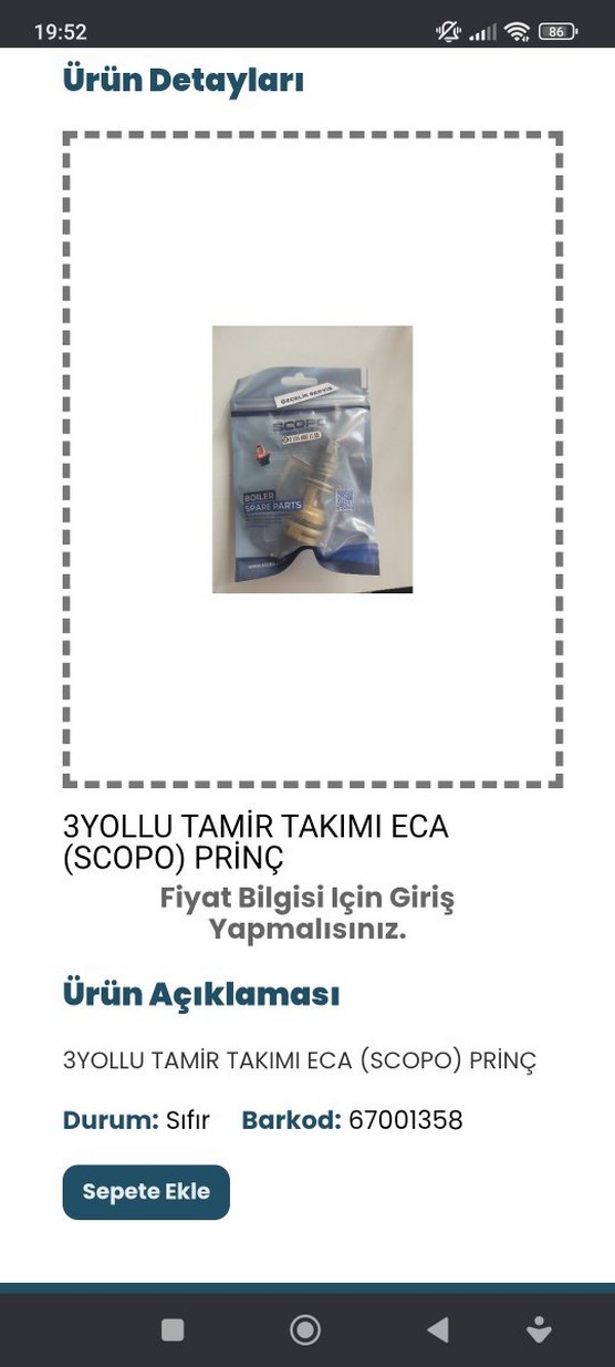 kombi Yedek Parçası E.C.A MARKA KOMBİ İÇİN - Görsel 3