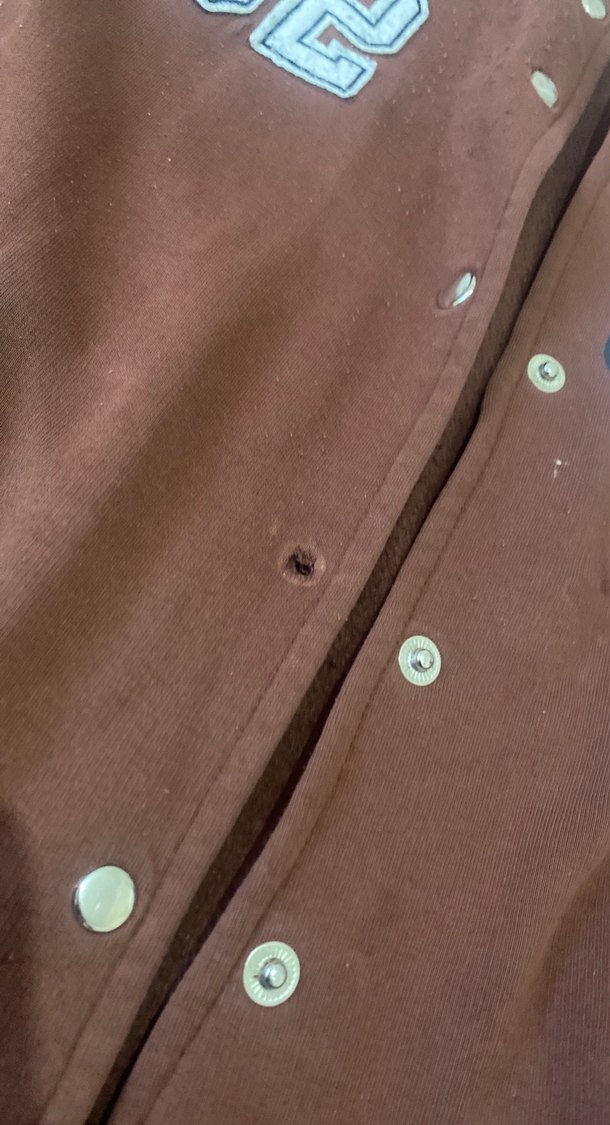 Düğmeli Kahverengi Baskılı Kadın Ceket - Görsel 2