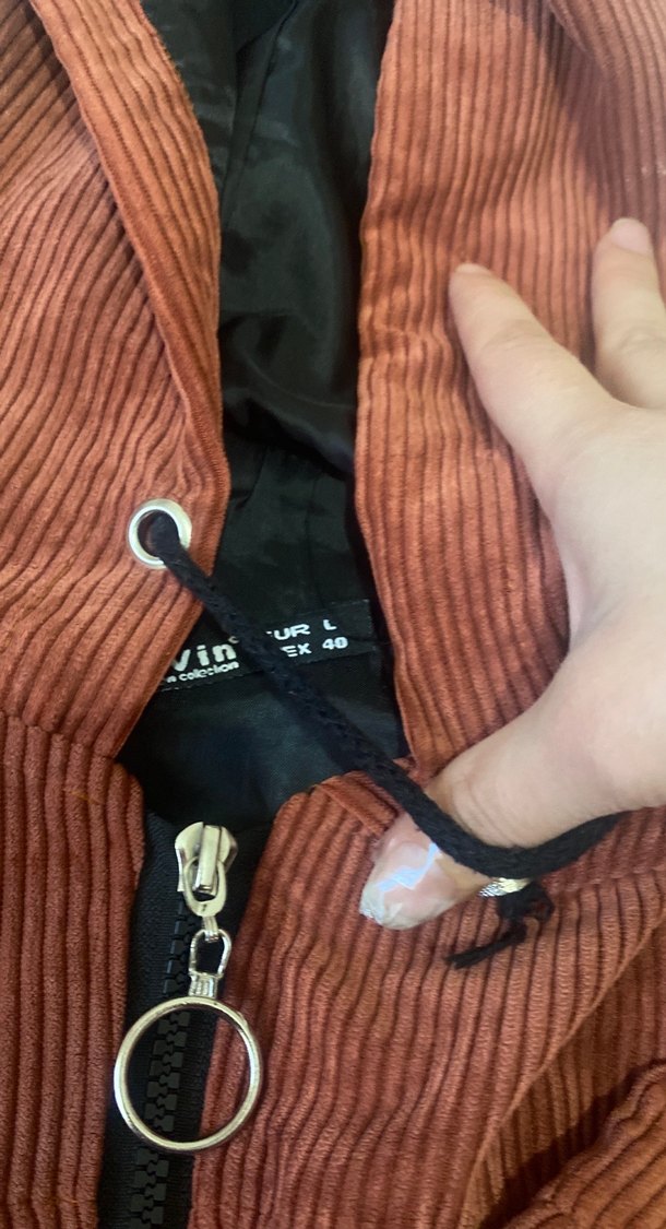 Kahverengi Kadın Süet Kapüşonlu Ceket - Görsel 4