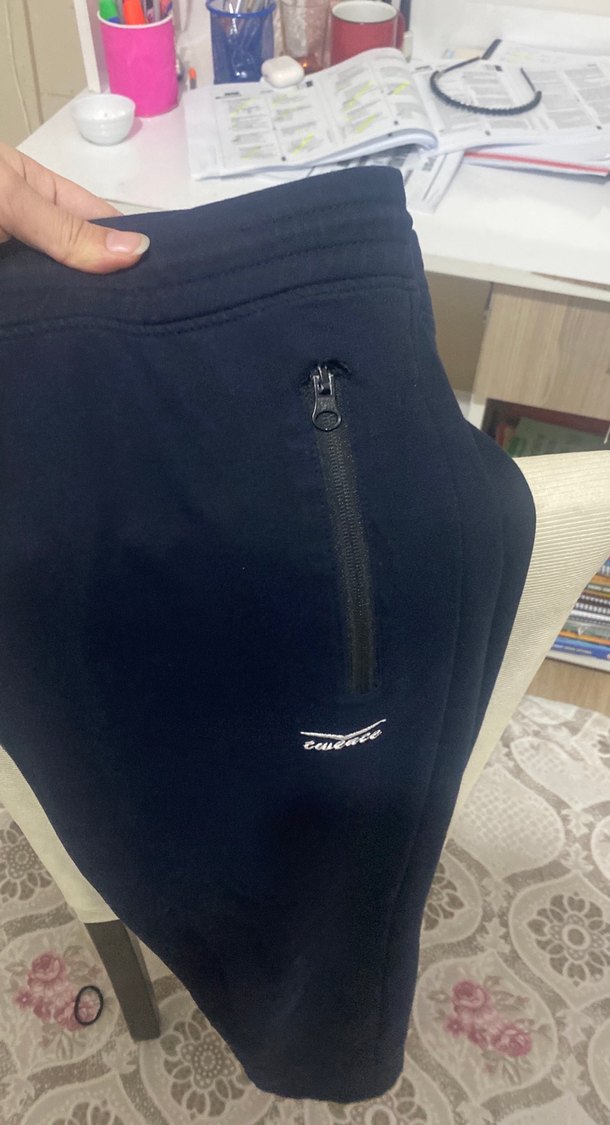 Lacivert Fermuarlı Erkek Eşofman Altı - Görsel 3