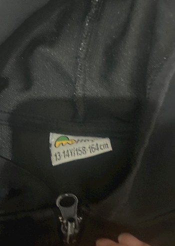 Siyah Fermuarlı Kapüşonlu Kadın Ceket - Görsel 3