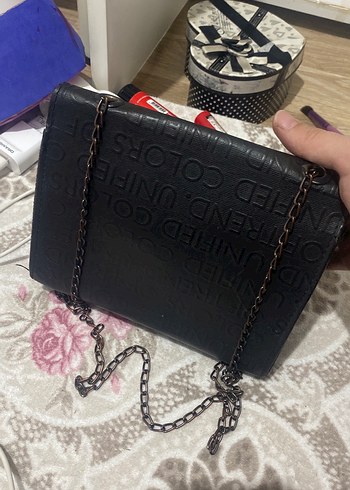 Kilitli Siyah Deri Kadın Çanta - Görsel 3