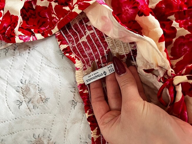 m Beden çeşitli Renk STRADIVARIUS çiçek desenli elbise