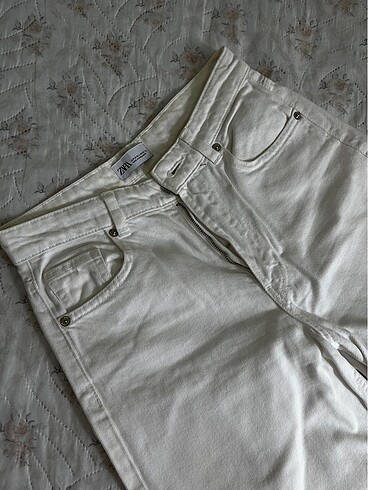 Zara wide leg kısa paçalı kot