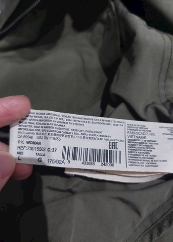 m Beden haki Renk Kadın Parka Mango