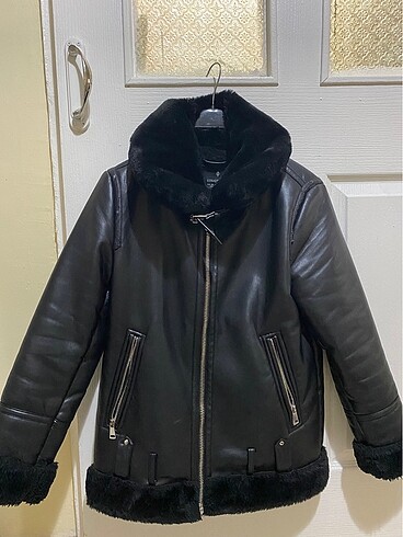 Stradivarius Stradivarius Kürklü Biker Ceket