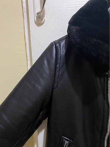 xs Beden Stradivarius Kürklü Biker Ceket