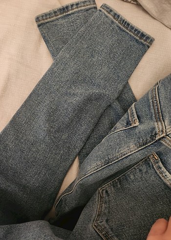 34 Beden Mavi Kadın Denim Skinny Jean