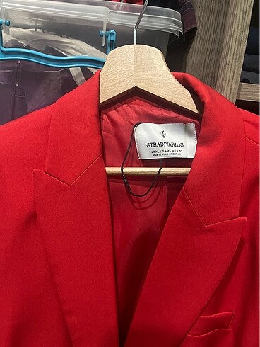 xl Beden Stradivarius kırmızı blazer ceket XL