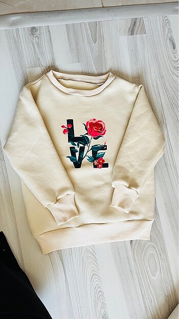 5 Yaş Beden ten rengi Renk Kız çocuk sweat
