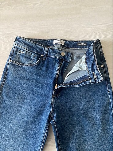 29 Beden lacivert Renk Mavi Jeans Bayan Kot Pantolon (Viola)