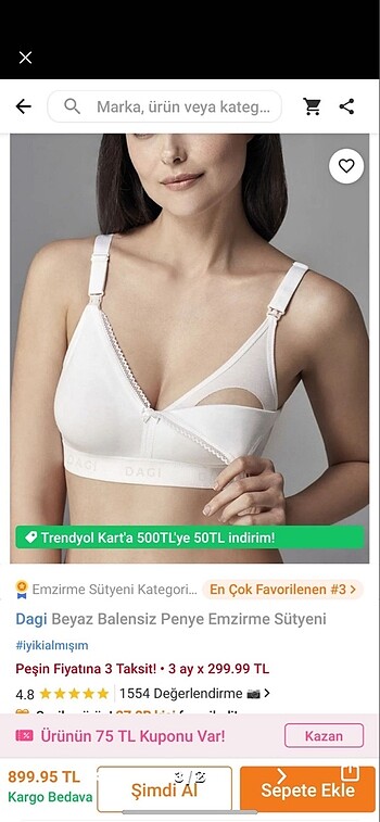 Diğer Dagi emzirme sütyeni