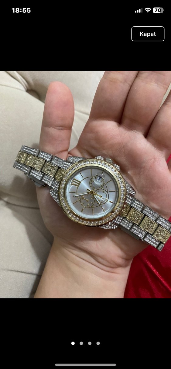 Kürk Detaylı Siyah Kadın Kazak - Görsel 2