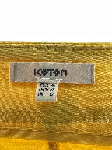 40 Beden sarı Renk Koton Kumaş Pantolon %70 İndirimli.