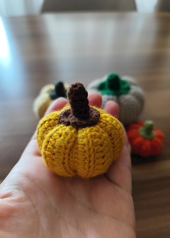 Renkli Örgü Kabak Dekorları - Görsel 2