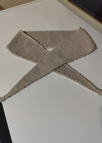 Bej Sophie scarf - Görsel 4