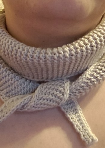 Bej Sophie scarf - Görsel 5