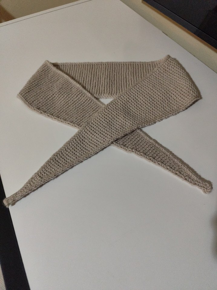 Bej Sophie scarf - Görsel 4