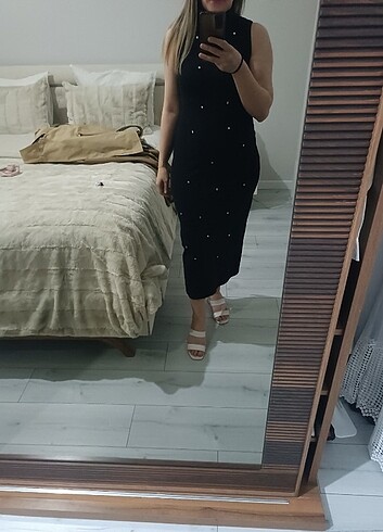 m Beden siyah Renk Zara elbise