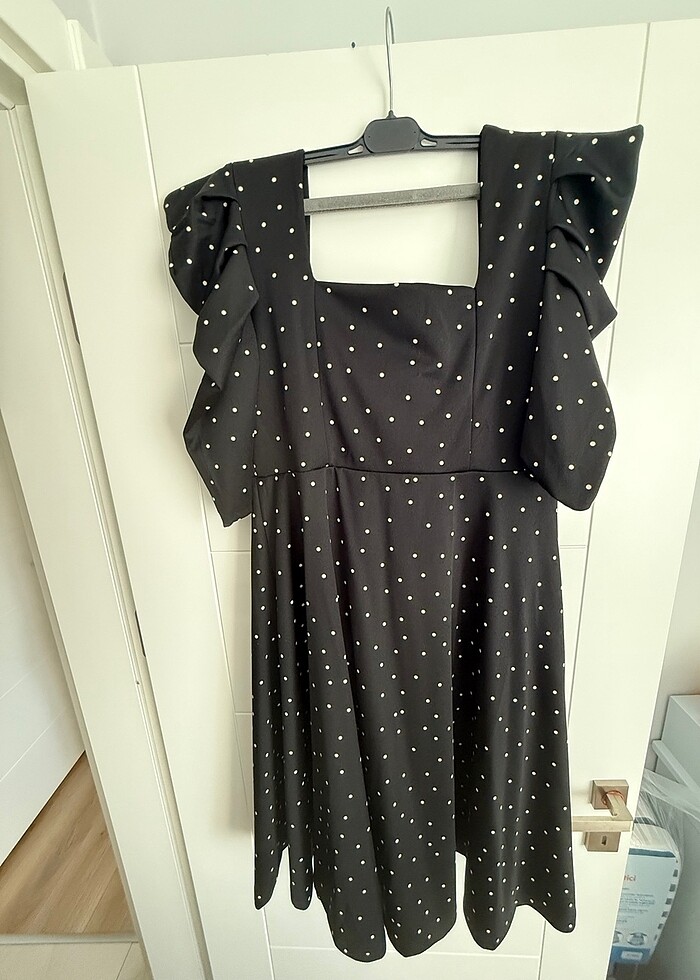 Puantiyeli elbise - Görsel 2