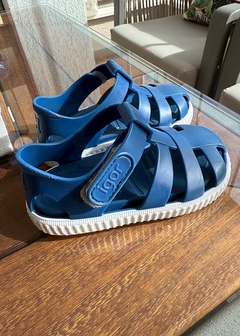 Mavi Erkek Çocuk Bantlı Kauçuk Terlik - Görsel 2