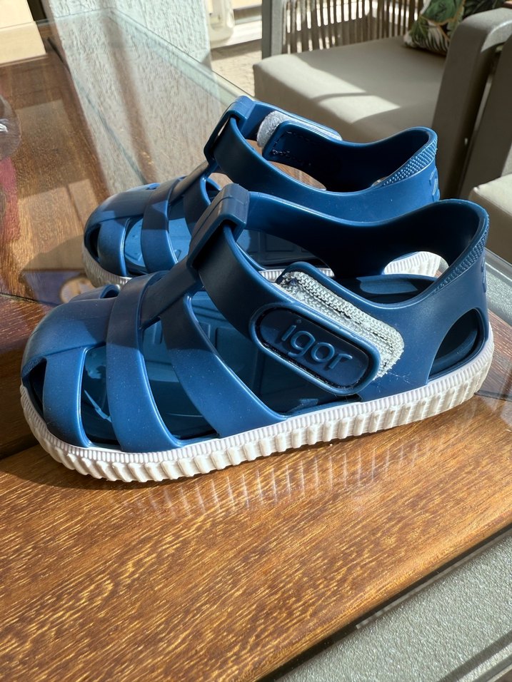 Mavi Erkek Çocuk Bantlı Kauçuk Terlik - Görsel 4