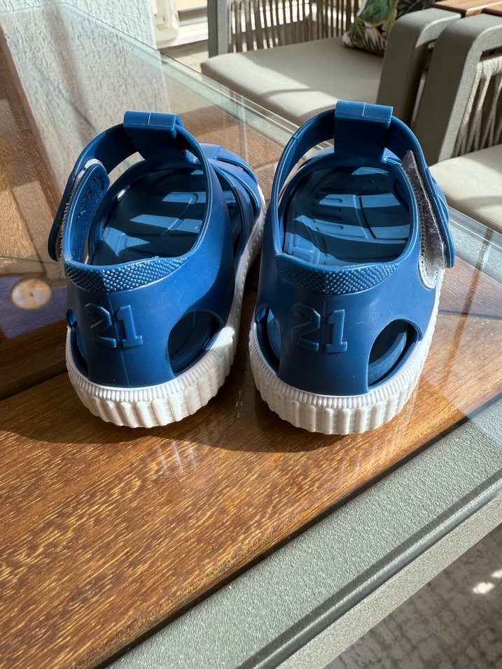 Mavi Erkek Çocuk Bantlı Kauçuk Terlik - Görsel 3