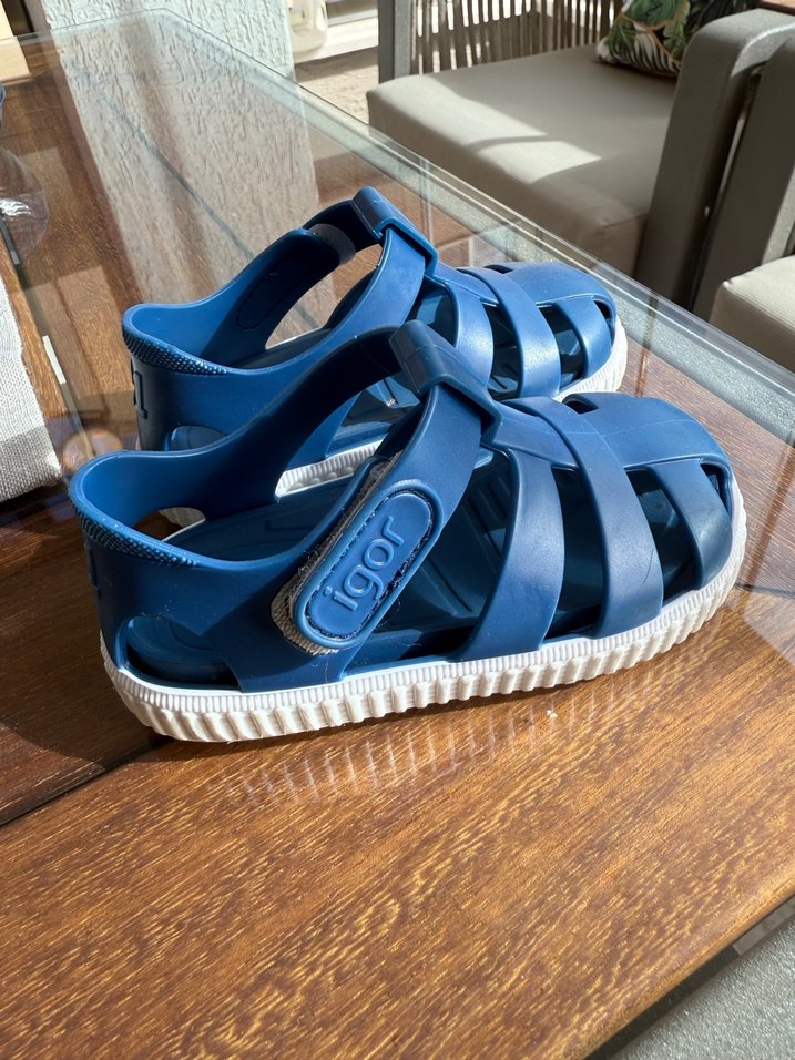 Mavi Erkek Çocuk Bantlı Kauçuk Terlik - Görsel 2