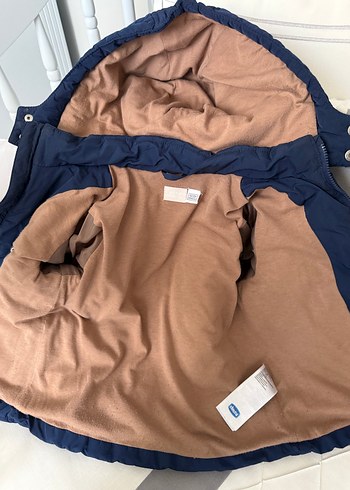 Düğmeli Lacivert Erkek Çocuk Mont - Görsel 4