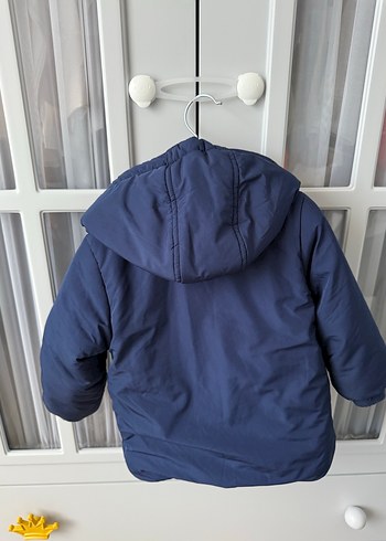 Düğmeli Lacivert Erkek Çocuk Mont - Görsel 2