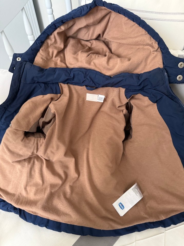 Düğmeli Lacivert Erkek Çocuk Mont - Görsel 4