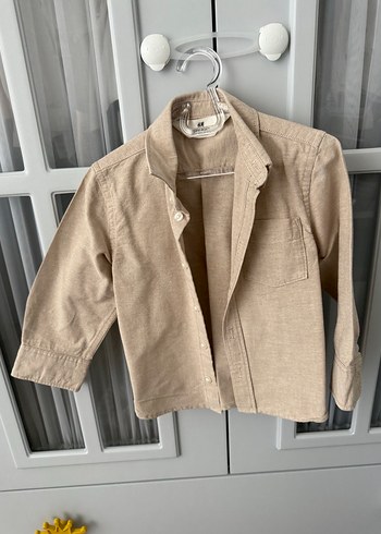 Bej Keten Erkek Çocuk Gömlek - Görsel 2