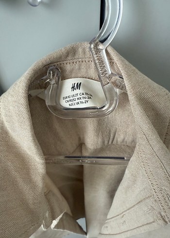 Bej Keten Erkek Çocuk Gömlek - Görsel 3