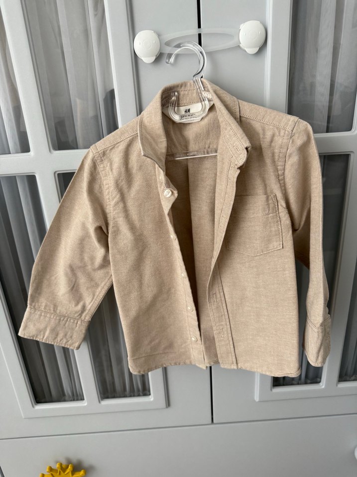 Bej Keten Erkek Çocuk Gömlek - Görsel 2